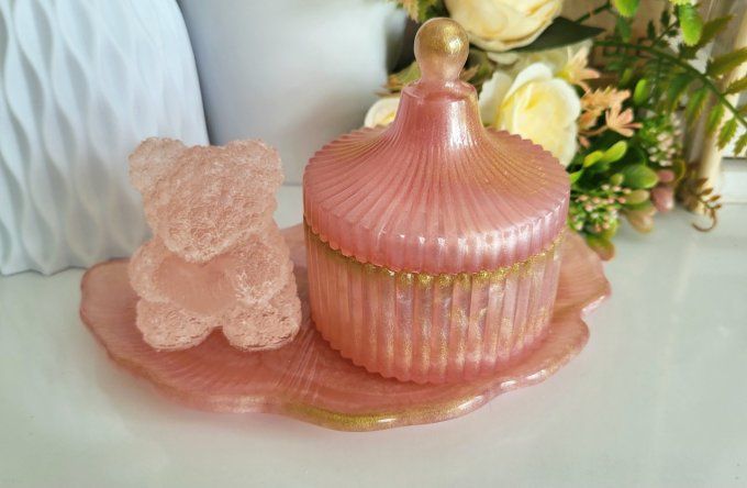 Coffret cadeau 3 pièces rose