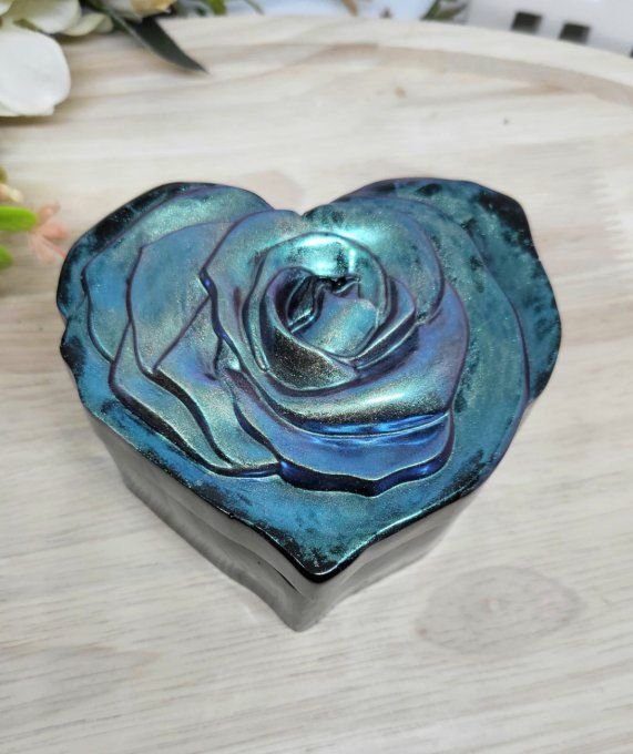 Boite à bijoux coeur avec couvercle