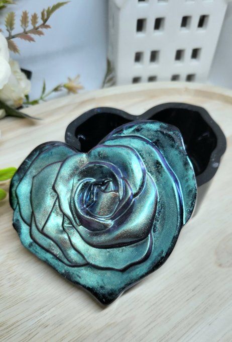 Boite à bijoux coeur avec couvercle