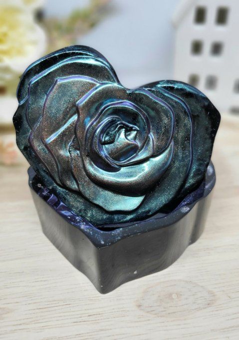 Boite à bijoux coeur avec couvercle