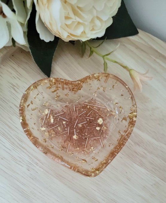 Coupelle à bijoux en forme de coeur