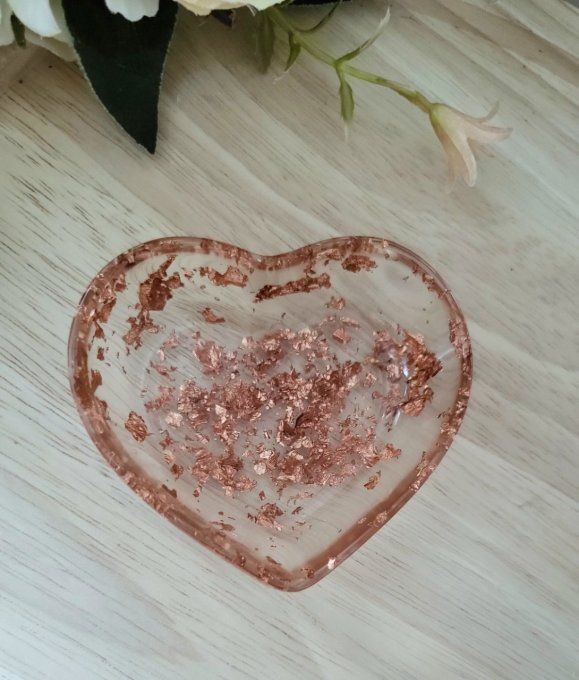 Coupelle à bijoux en forme de coeur
