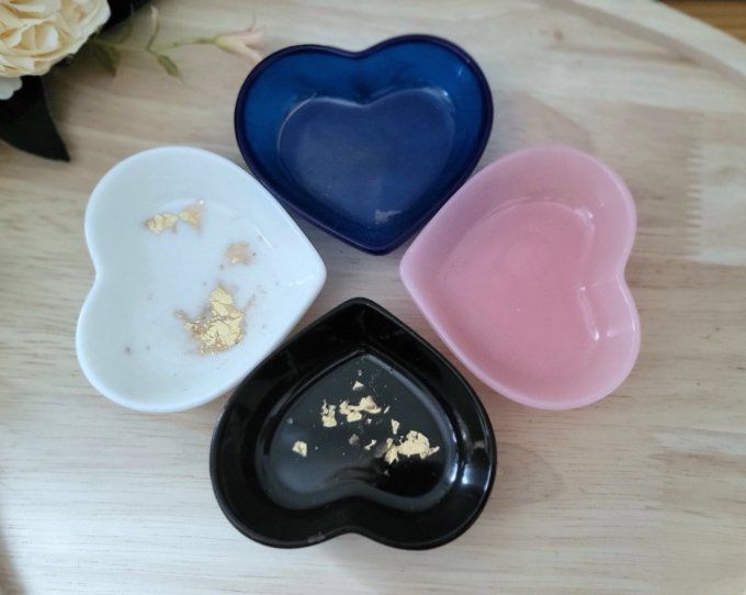 Coupelle à bijoux en forme de coeur 