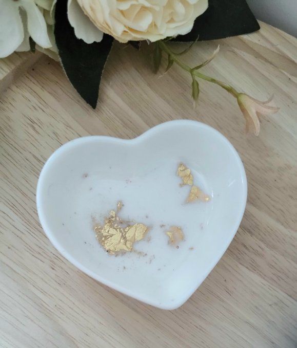 Coupelle à bijoux en forme de coeur 