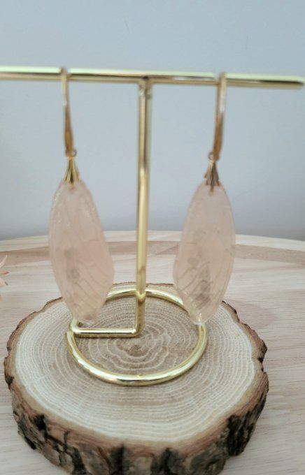 Boucles d'oreilles longues ailes de papillon