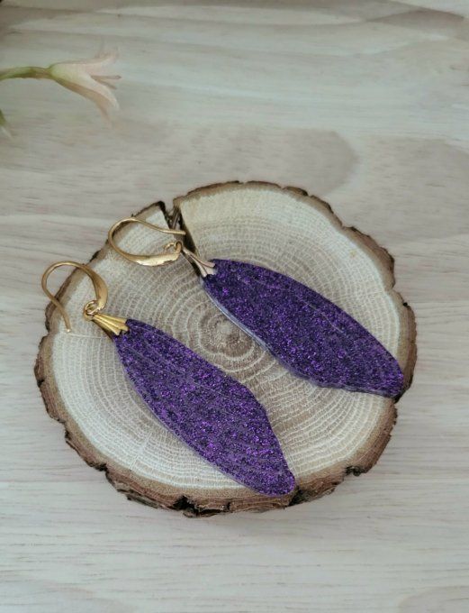 Boucles d'oreilles longues ailes de papillon