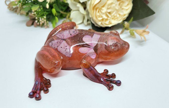 Grenouille en résine époxy