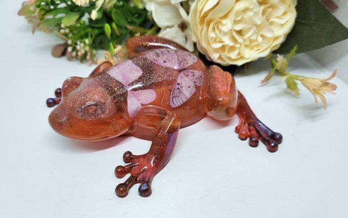 Grenouille en résine époxy