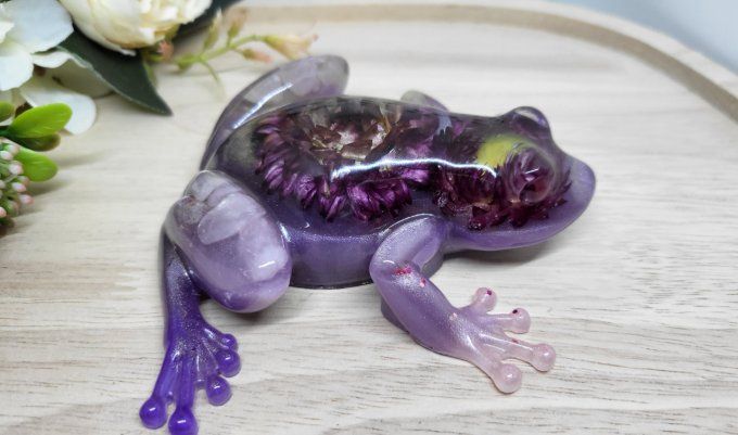 Grenouille en résine époxy