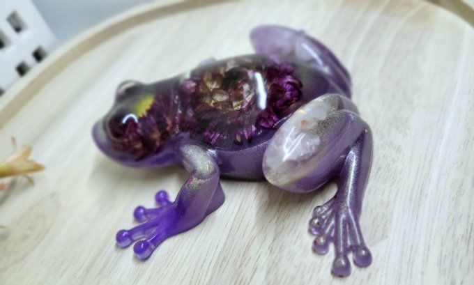 Grenouille en résine époxy