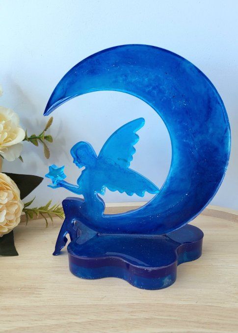 Lune Fée sur socle