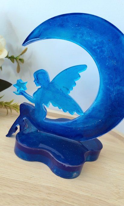 Lune Fée sur socle