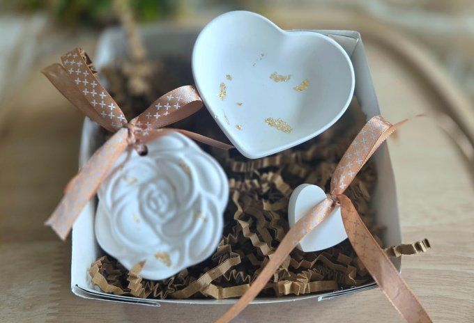 Ensemble diffuseur parfum en résine minérale