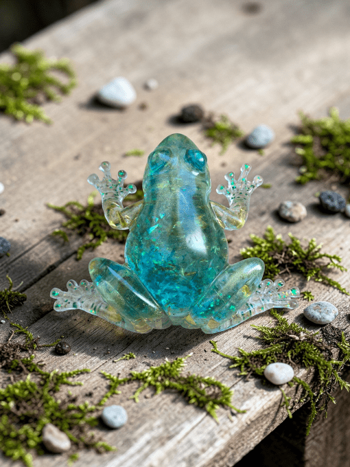 Grenouille en résine époxy