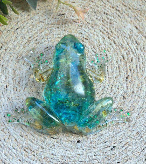 Grenouille en résine époxy