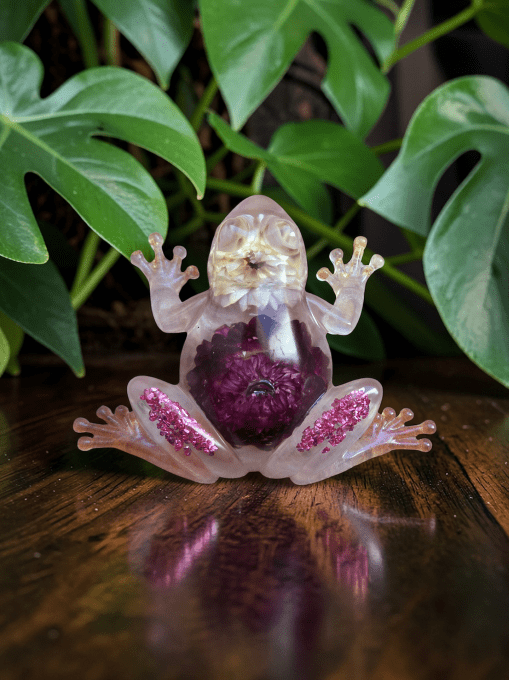 Grenouille en résine époxy