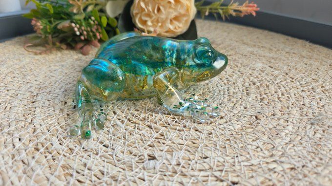 Grenouille en résine époxy