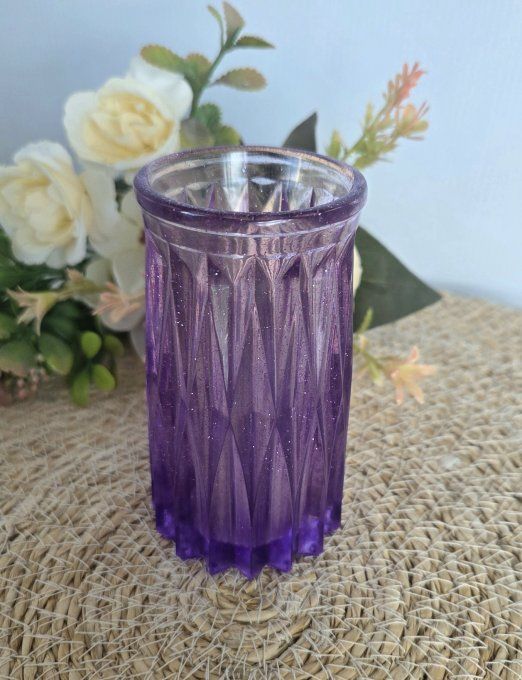 Grand vase en résine époxy 