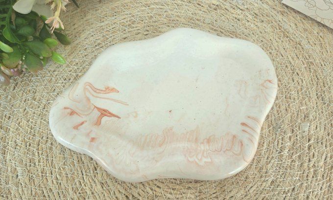 Plateau vide poche en Jesmonite