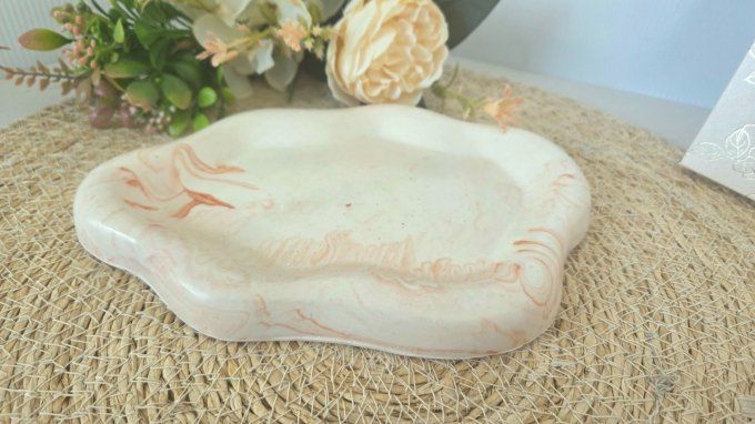 Plateau vide poche en Jesmonite