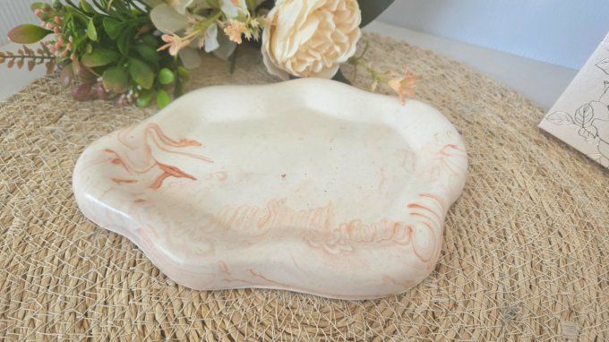 Plateau vide poche en Jesmonite