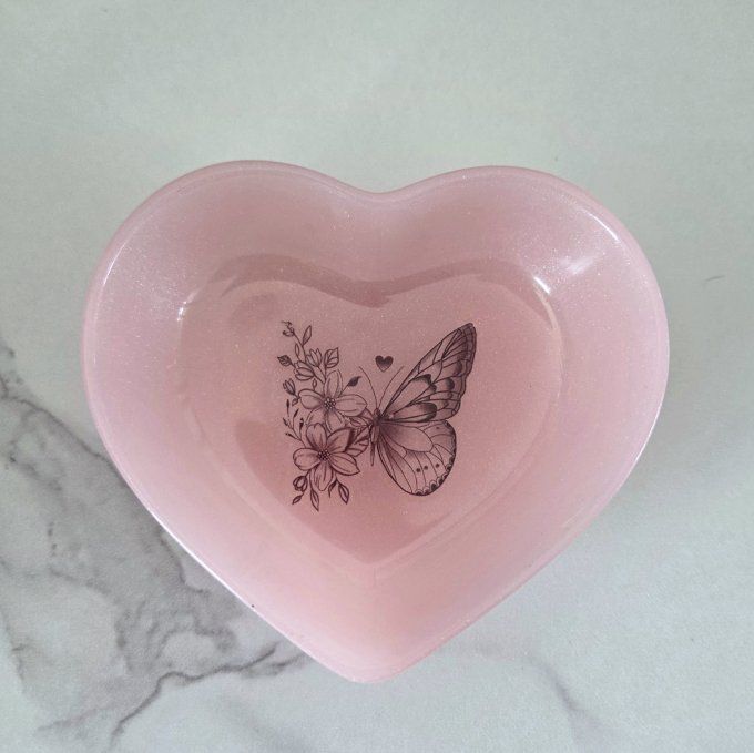 Coupelle à bijoux en forme de coeur