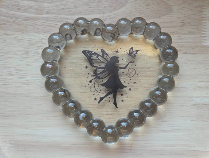 Coupelle  Fée vide poches coeur Bubble