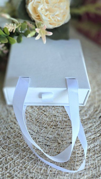 Box boucles d'oreilles pampilles interchangeables en résine époxy - fait mains