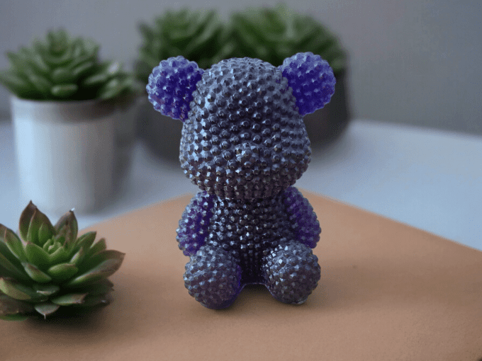 Figurine Grand Ours en résine époxy