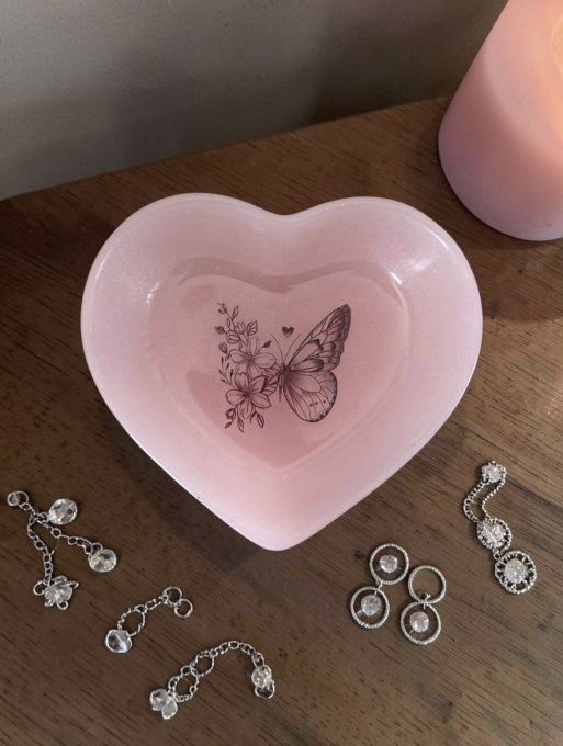 Coupelle à bijoux en forme de coeur